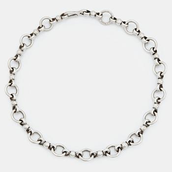 Wiwen Nilsson, collier, Lund 1949, sterling, "gürtellänk".