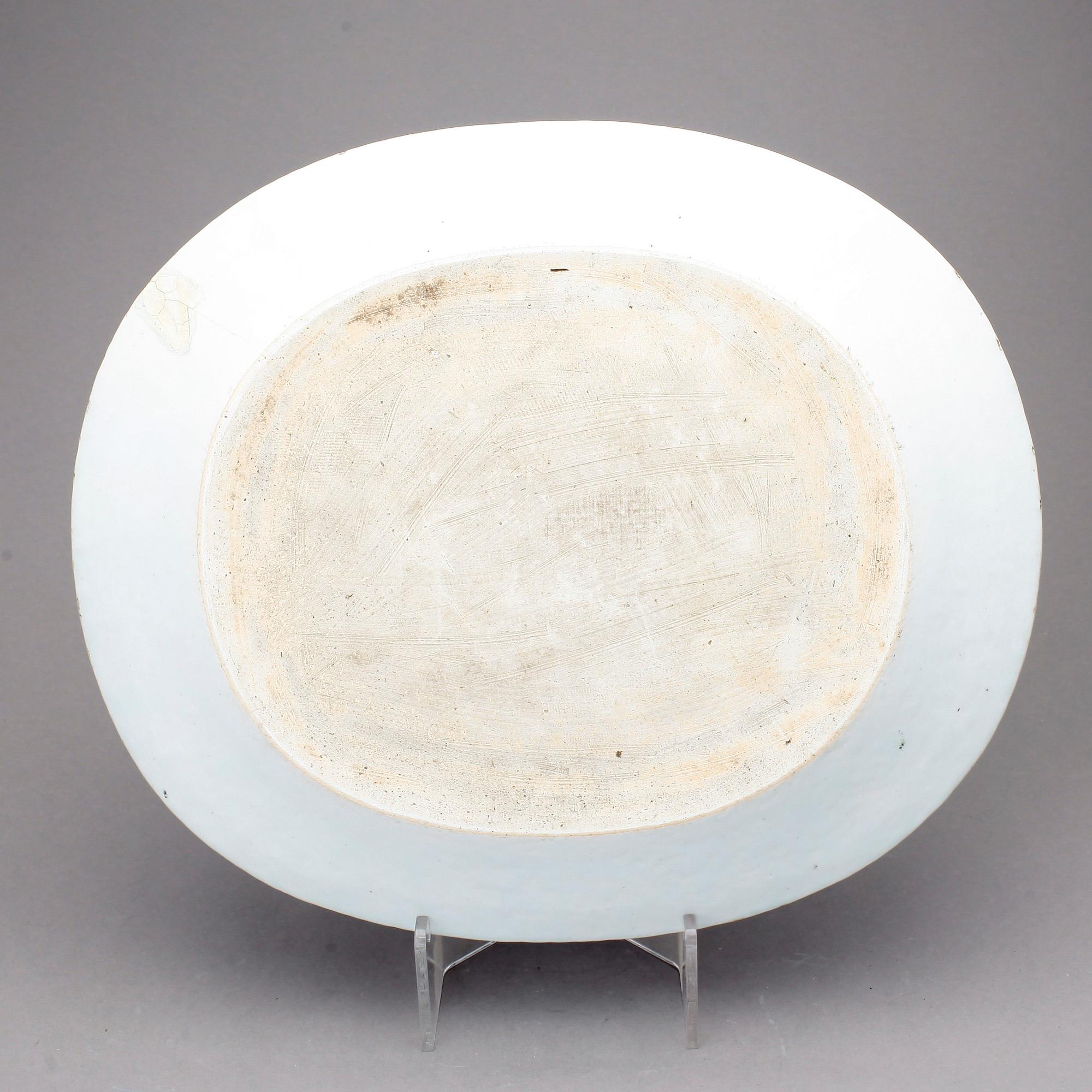 STEKFAT, 2st snarlika, porslin, porslin, Kina, Qing dynastin, Qianlong (1735-96).