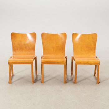 Axel Larsson,  stolar, 6 st, Svängsta Stilmöbler, 1900-talets mitt.