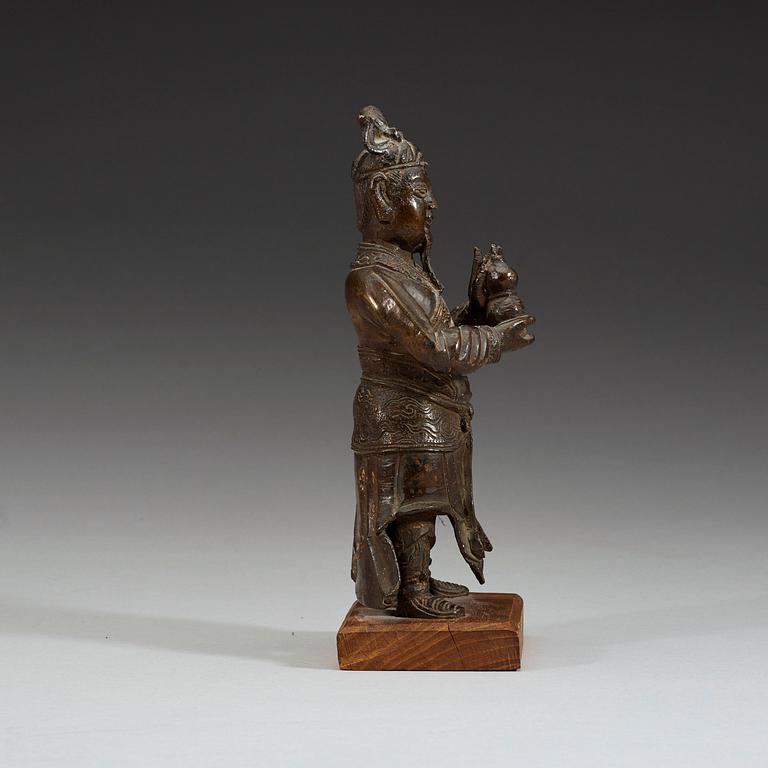 A bronze figure of a High Daoist official, Ming dynasty (1368-1644).