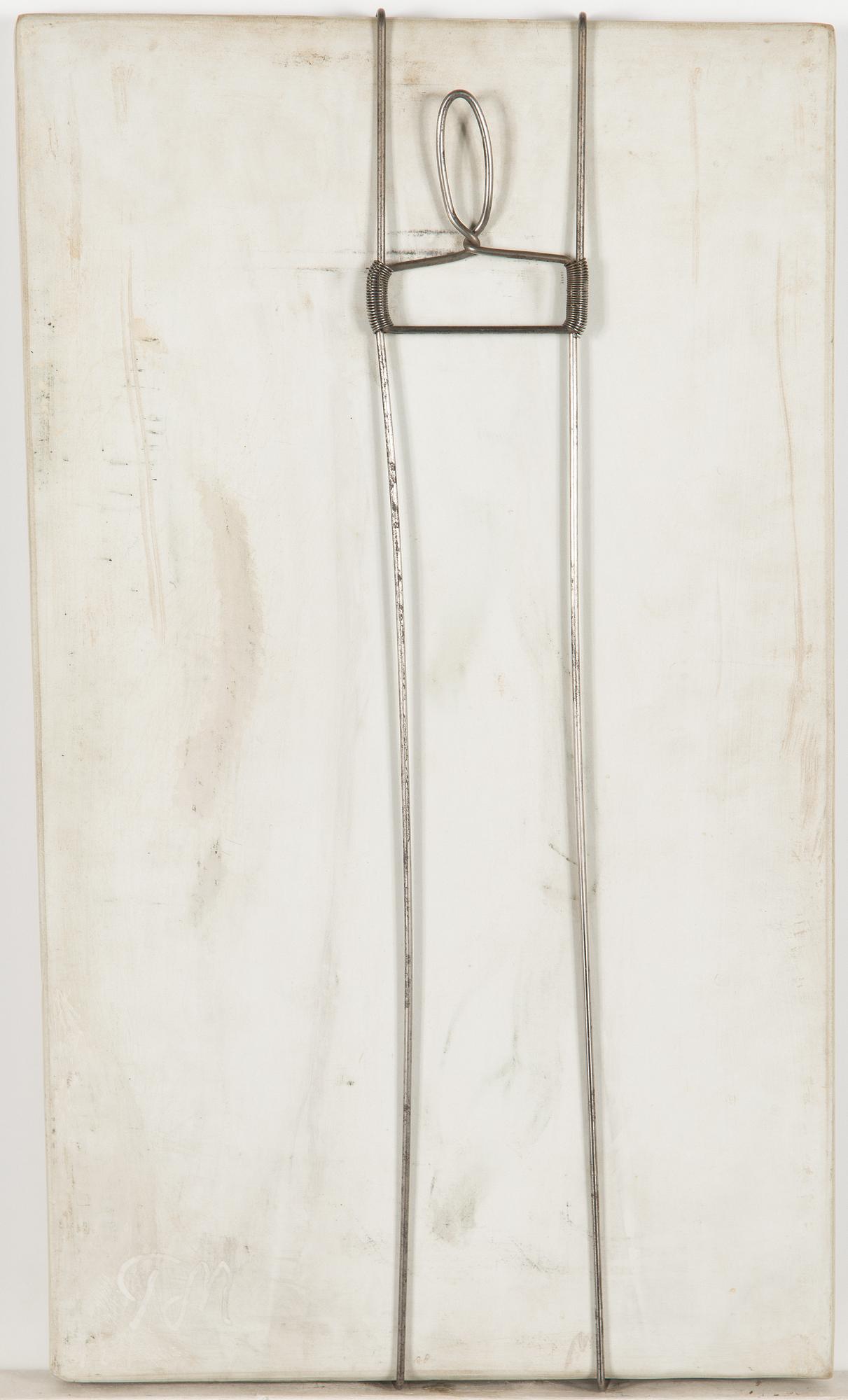 Toini Muona, A stoneware relief for Arabia, signed TM Arabia.