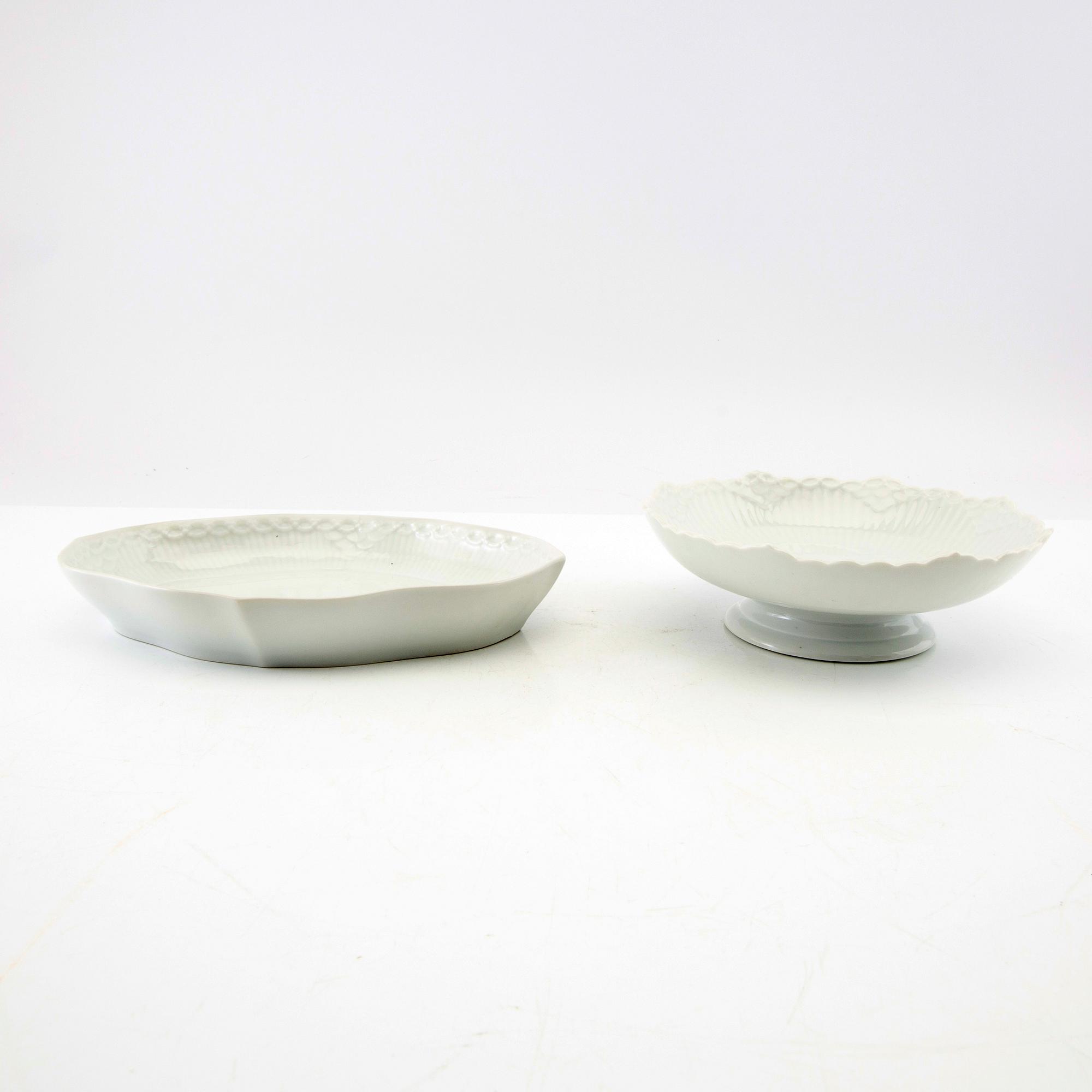 Service Parts 19 pcs "Musselmalet" Full Lace and Half Lace Royal Copenhagen Denmark 1974-1999 Porcelain.