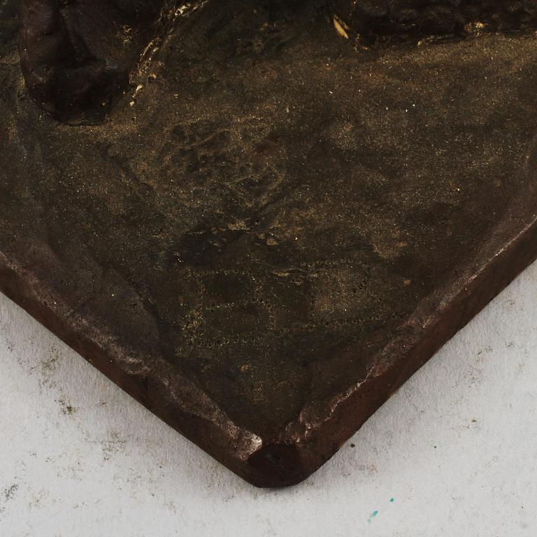 SKULPTUR, brons, monogramsignerad B.B, 1900-tal.