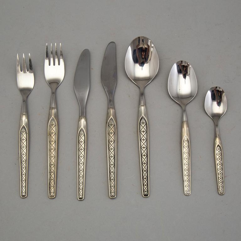 BESTICK, 109 delar, tenn och rostfritt stål, Hardanger, Norge, 1970-tal.