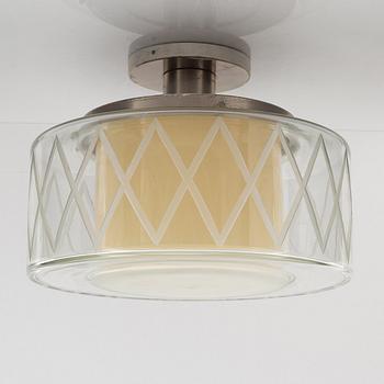 Harald Notini, a ceiling lamp, modell "11198", Arvid Böhlmarks Lampfabrik, Sweden, 1940's.