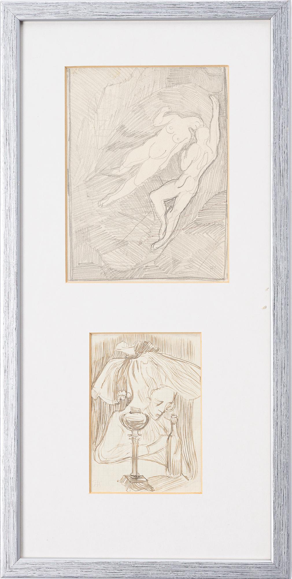 Axel Törneman, Figurative compositions, 2 pcs.