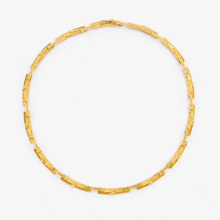 Björn Weckström, collier, 18K guld, för Lapponia, Finland 1991.