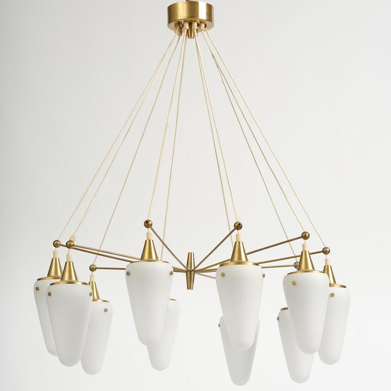 Hans-Agne Jakobsson, an imposing ceiling lamp, Hans-Agne Jakobsson AB, Markaryd, 1950s.