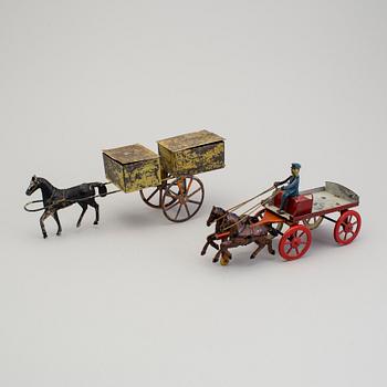 Two horse carriges one by Whitanco England, 19/20th century.