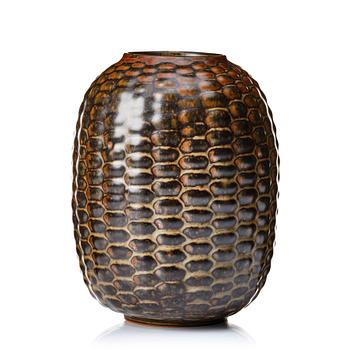 134. Axel Salto, a "Sung glaze budding style" stoneware vase, Royal Copenhagen, Denmark 1954.