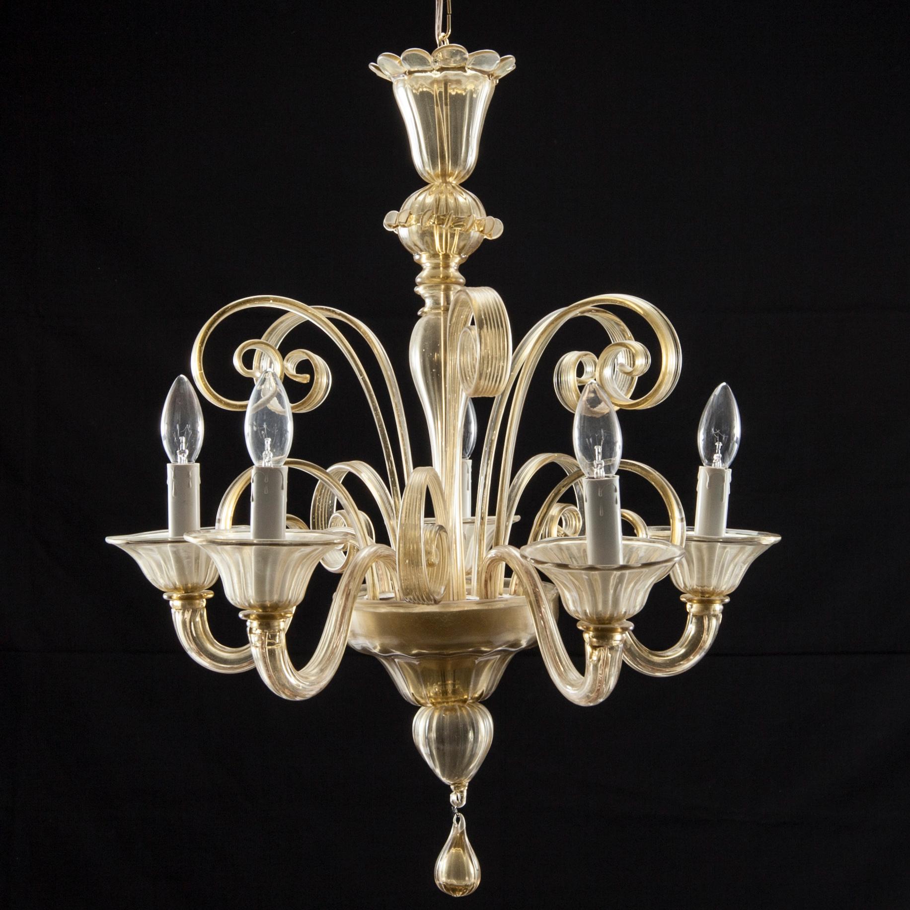 TAKKRONA, Murano, 1900-talets mitt. Höjd 115 cm.