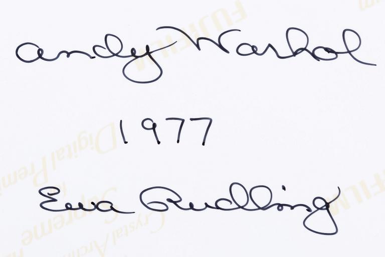 Ewa Rudling, "Andy Warhol 1977 ".