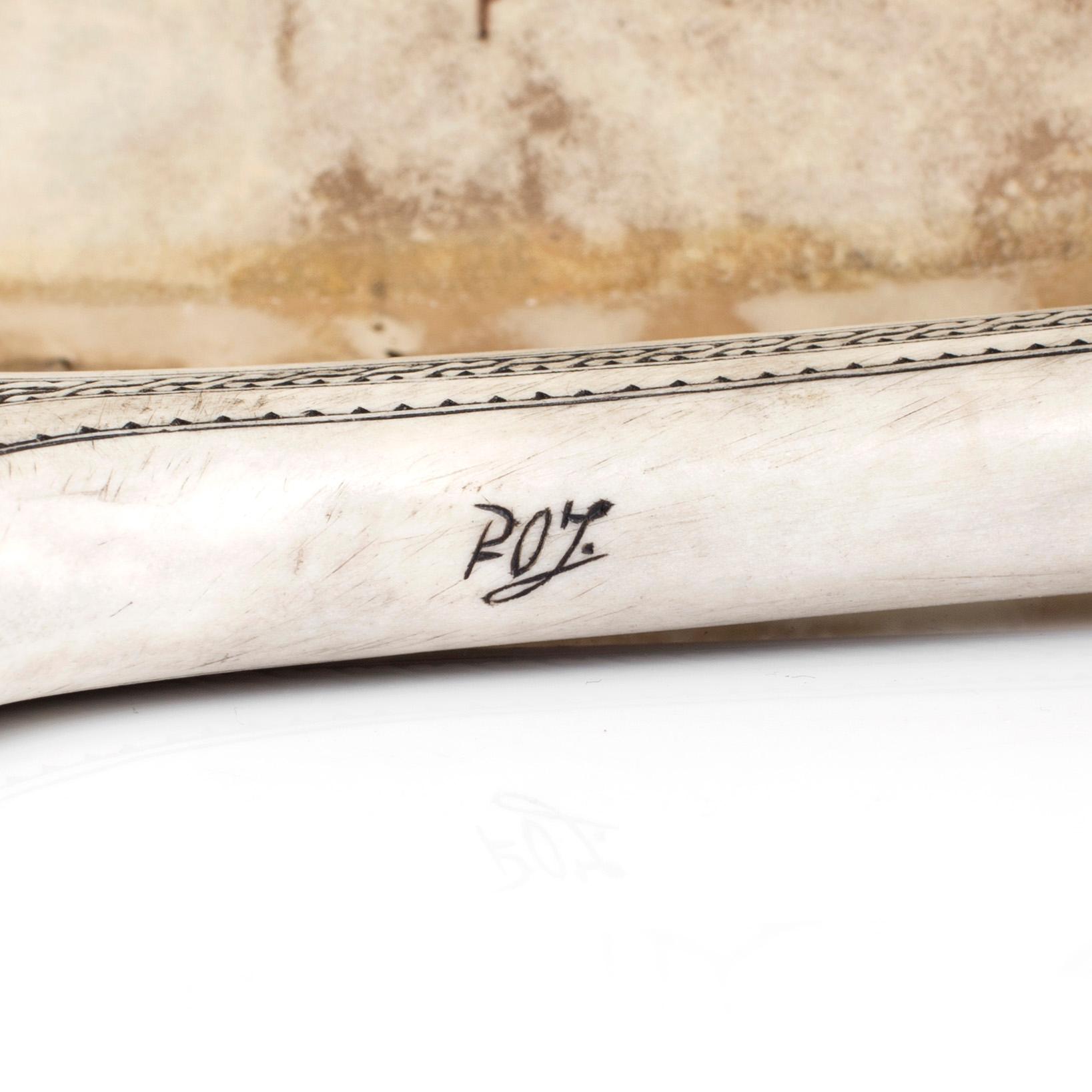 PER-OLA JÖNESTÅL, Kurravaara, ceremonitrumma med hammare, sk. trolltrumma, hammare signerad POJ.