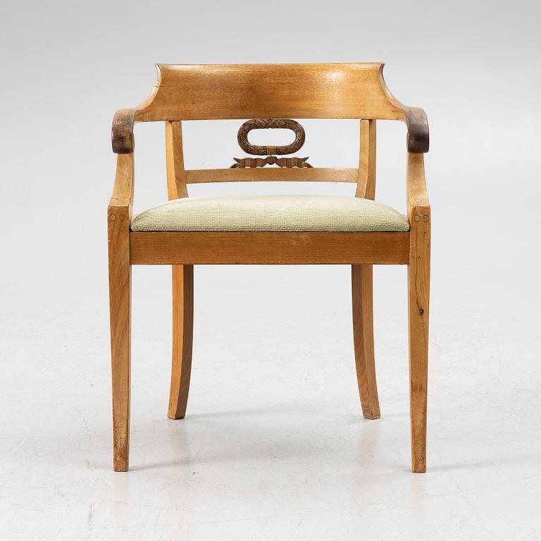 Desk chair, Karl Johan, 19th century.