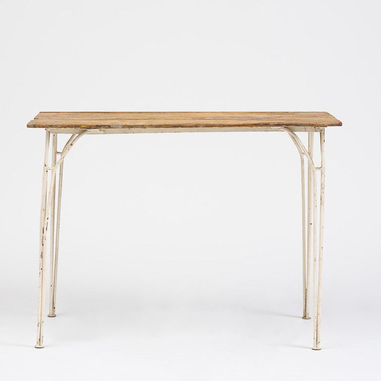 Hans Bergström, a five-piece garden furniture set, ateljé Lyktan, Åhus, 1940s-50s.