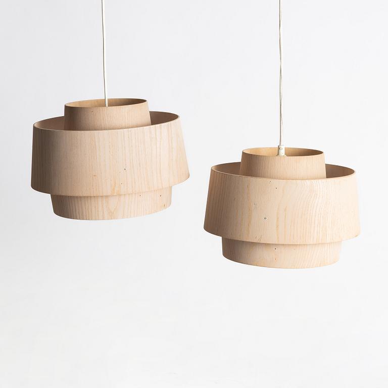 Hans-Agne Jakobsson, Ceiling lamps, a pair, "T 777", Markaryd, second half of the 20th century.