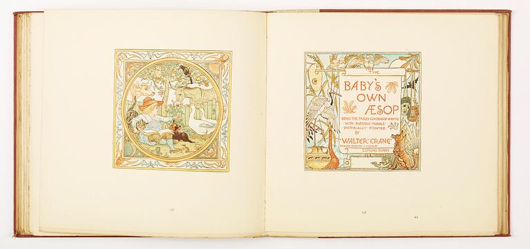 BARNBOK, "Triplets comprising The Baby´s Opera..." numr 171/750, ill av Walter Crane, London 1899.