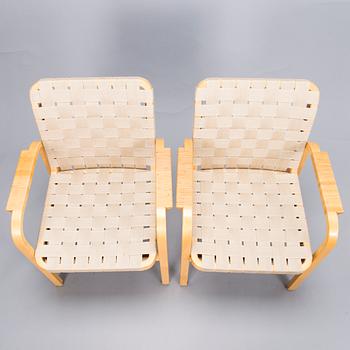 ALVAR AALTO, A pair of 'model 45' armchairs for Artek.