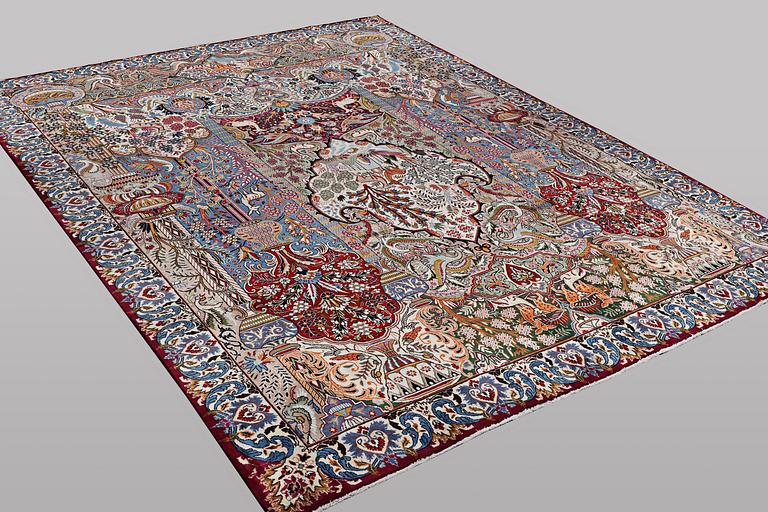 A carpet, Kashmar, ca 383 x 292 cm.