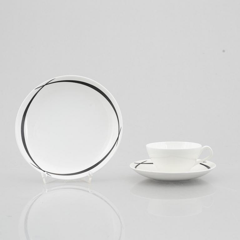 Stig Lindberg, a 15-piece 'Pencil' bone china coffee service, Gustavsberg 1954-65.