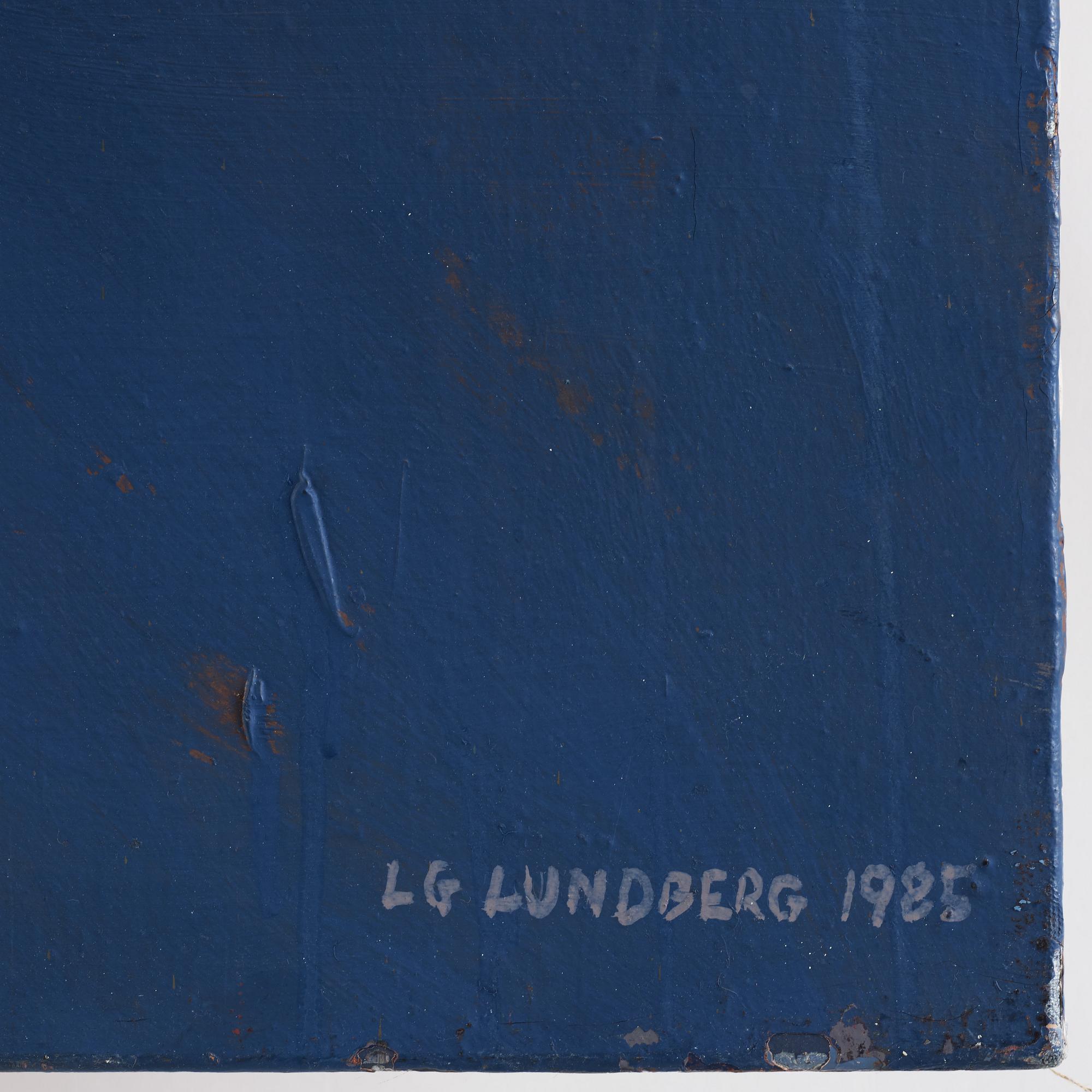 LG Lundberg, oil on canvas, verso signed and dated 1985.