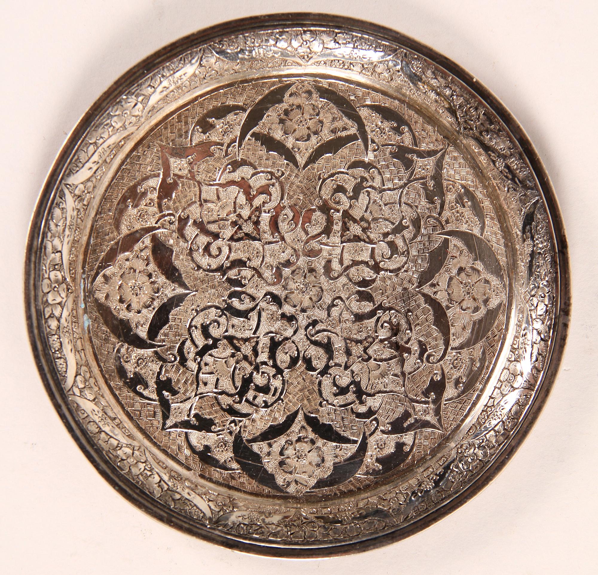 COASTERS, 11 st, silver, orientaliska, 1900-tal.