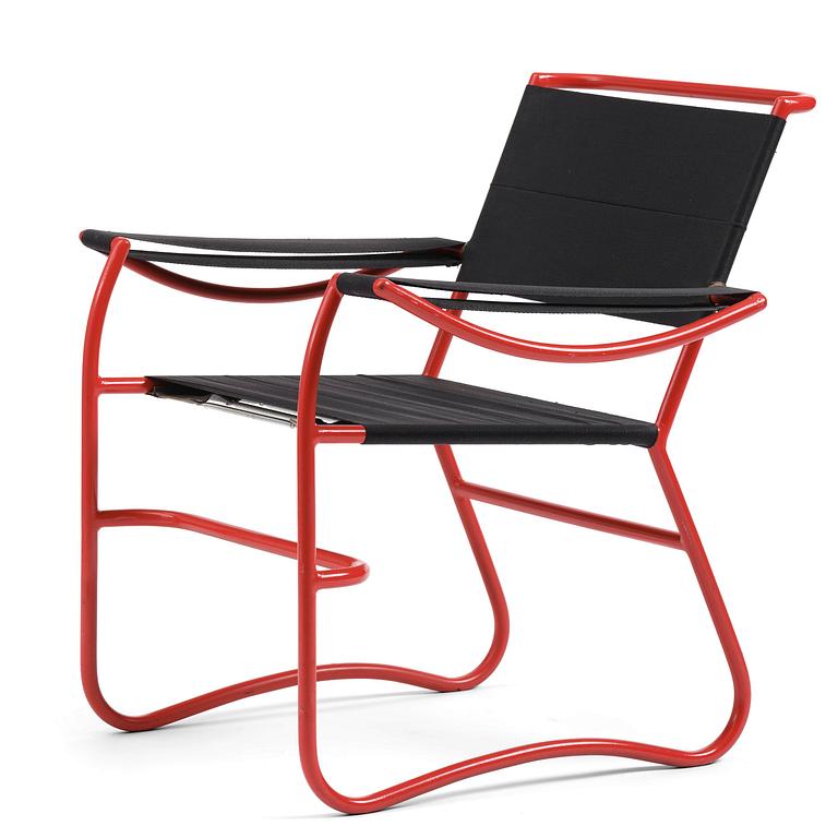 Sven Markelius, a rare armchair, AB Stockholms Nya Järnsängsfabrik, ca 1930.