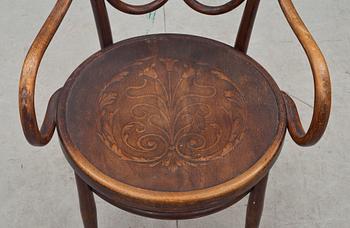 KARMSTOL. Thonet. 1900-talets första hälft.