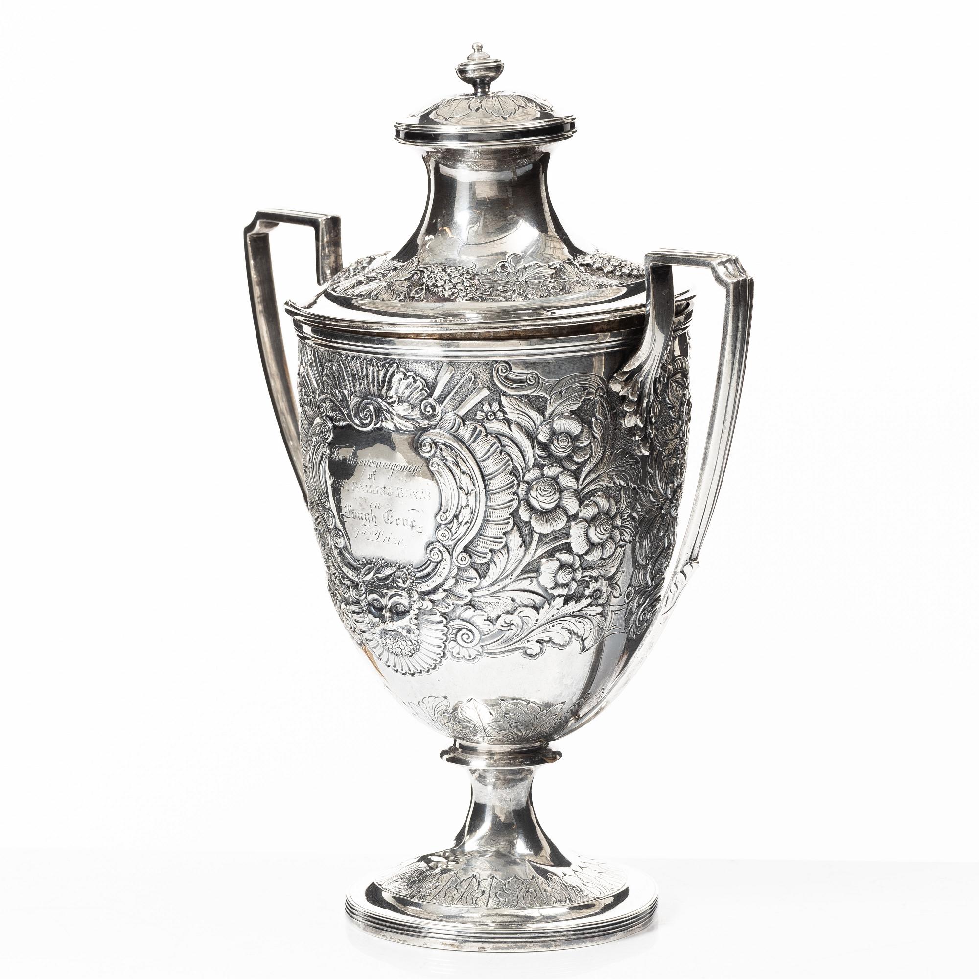 Rebecca Eames & Edward Barnard, a silver cup with lid, London, 1808.