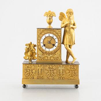 A mantle clock, presumably France, first half of the 19th century.