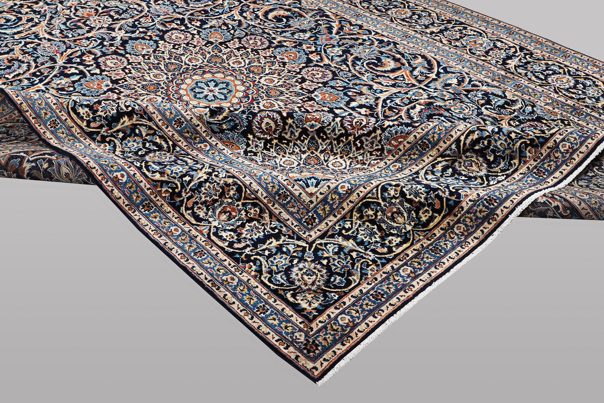 A carpet, Kashmar, c. 420 x 293 cm.