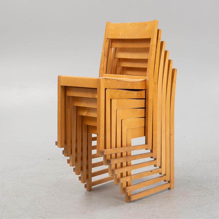 Sven Markelius, a set of six chairs, mid 20th Century.