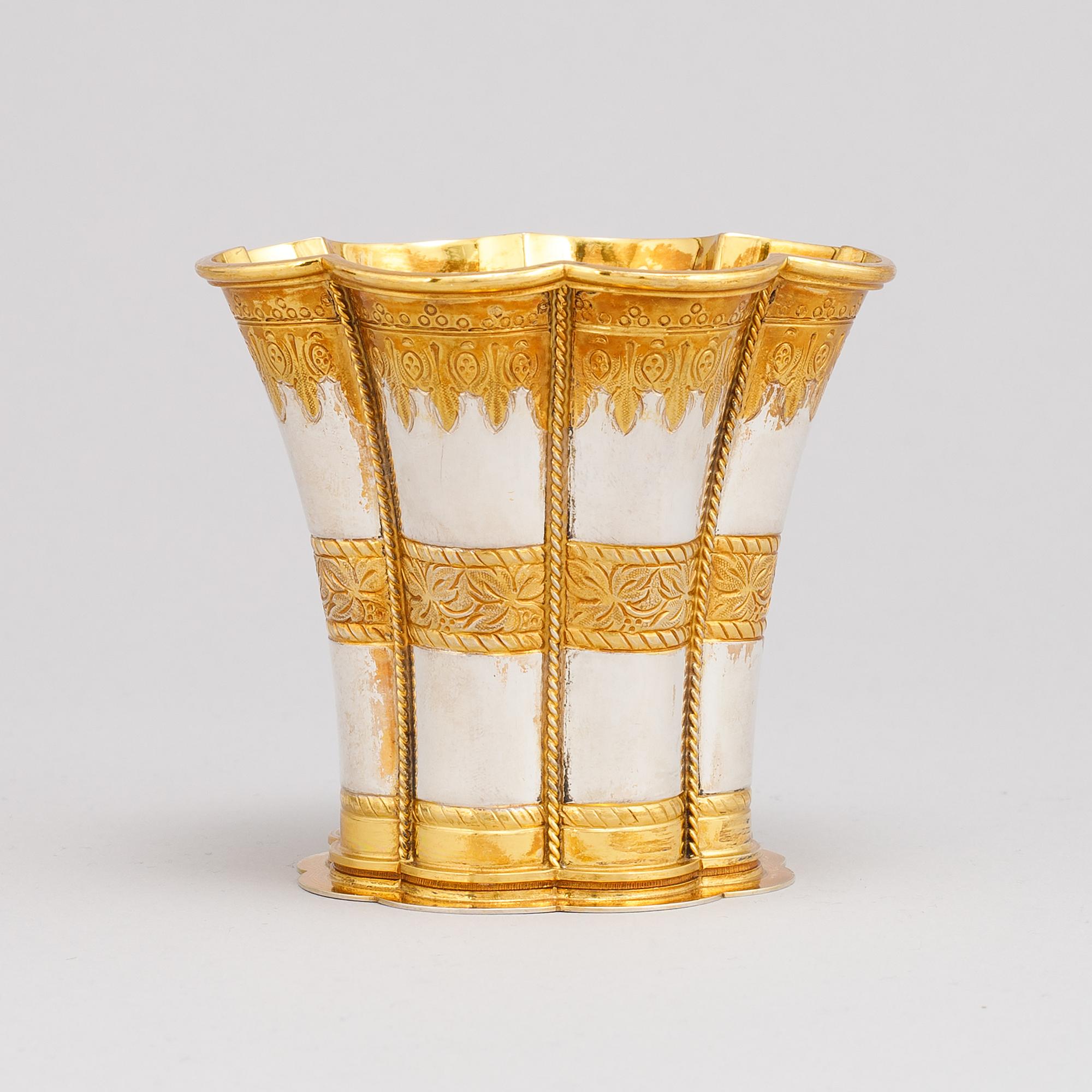 A 'Magrethebæger" silver beaker by Edvard Andersen, Denmark.