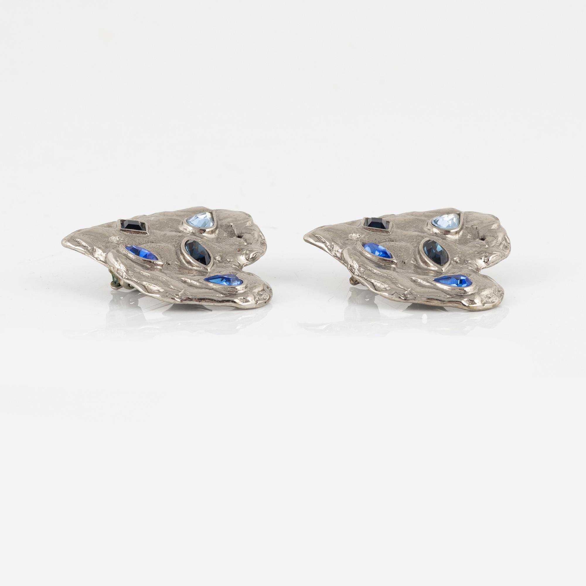Yves Saint Laurent, earrings, two pairs, vintage.