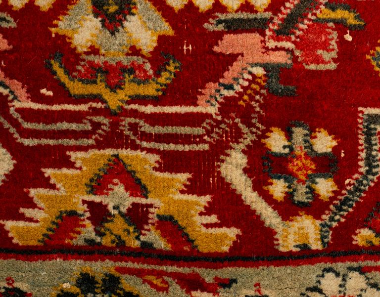 Matta, antik Indisk, sannolikt Agra, ca 467,5-474 x 369,5-374 cm.