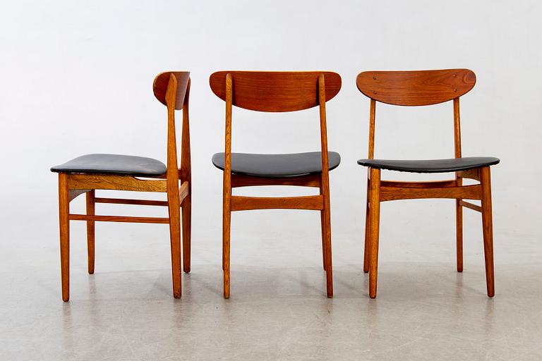 Stolar, 4 st, Danmark, 1950-60-tal.