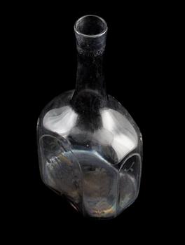 FLASKA, glas, sannolikt Norge, 1800-tal.