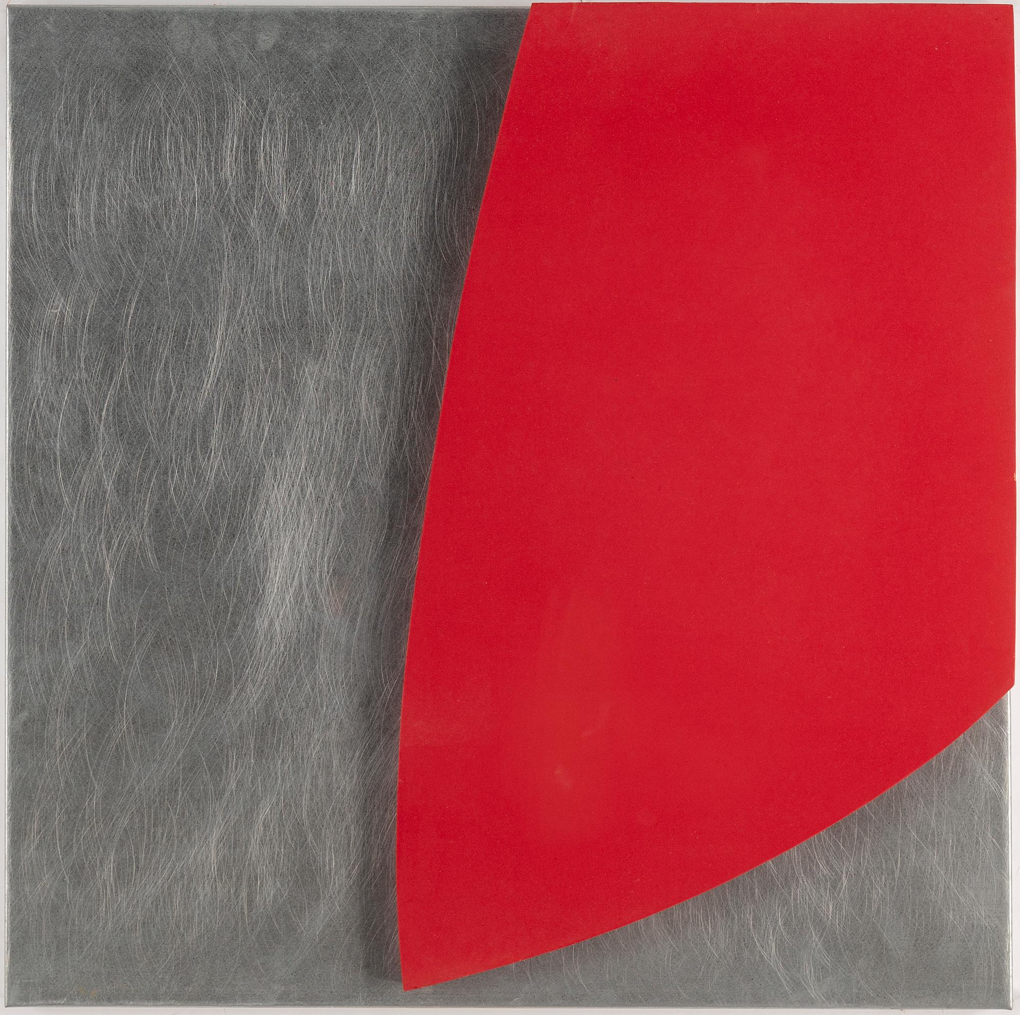 GUNNAR ÅNGER, painted wood and zinc plate, signerad and dated -97 verso.