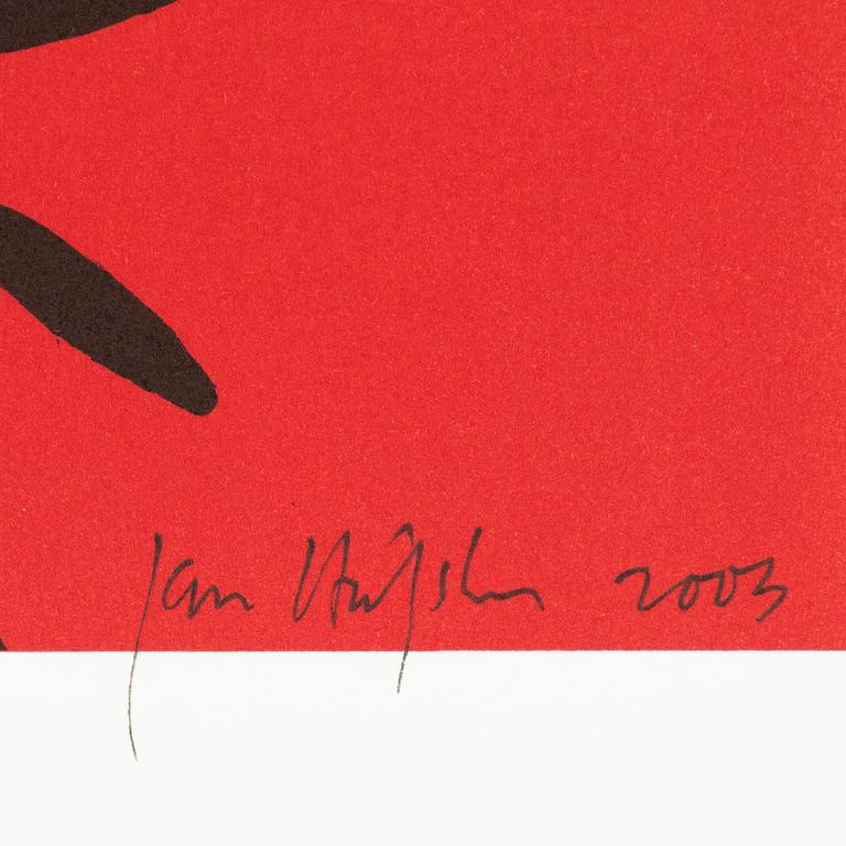Jan Håfström, färglitografi, 2003, signerad 534/2000.