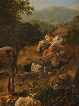 Nicolaes Berchem, Pastoral med herdinna och boskap.