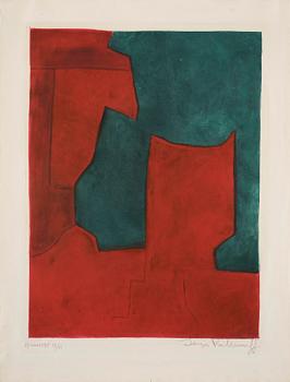 888. Serge Poliakoff, "Composition rouge et verte".