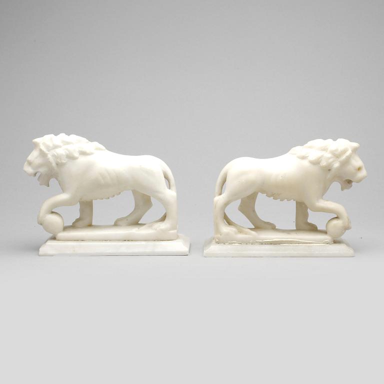 PARTI ALABASTER, 3 st, 1800/1900-tal.