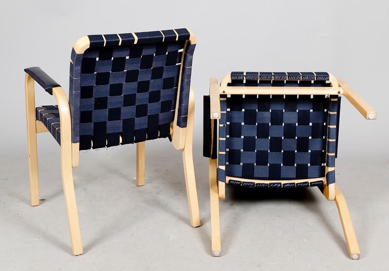 KARMSTOLAR, 1 par, Alvar Aalto, Artek, Finland.