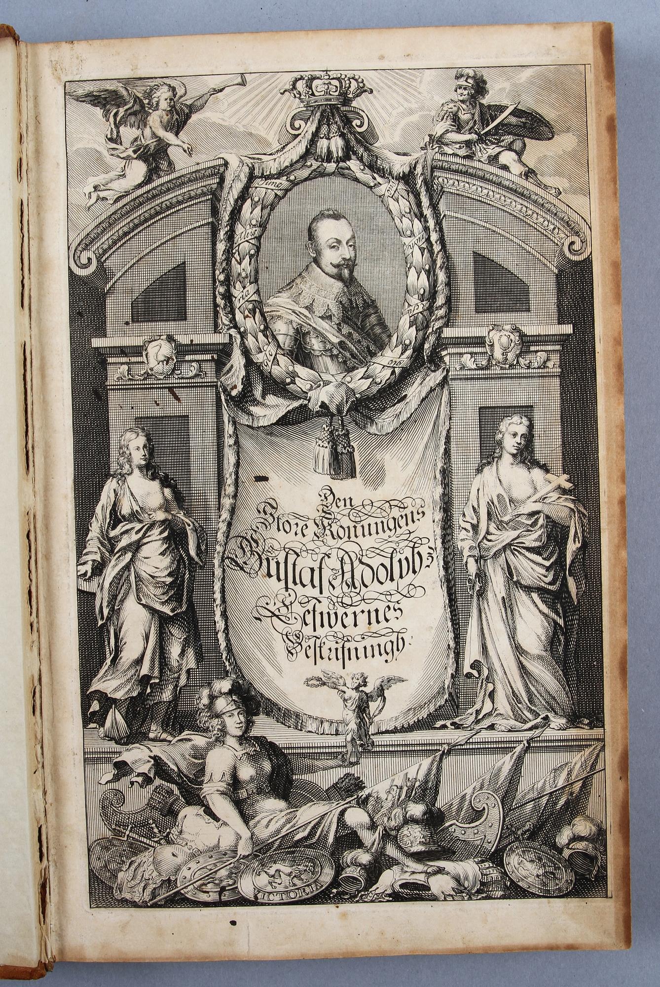 BOK, "Then fordom...Herr Gustaf Adolps den andres och stores...historia..." av Johan Widekindi, Stockholm 1691.