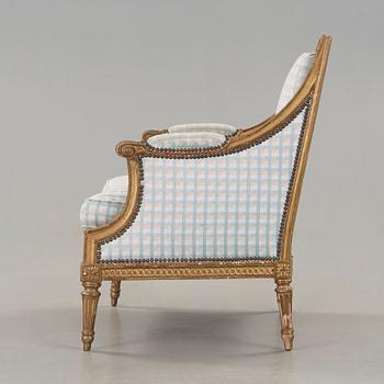 A Louis XVI circa 1770 marquise by Jean-Baptiste Lelarge, master in Paris 1738-71.