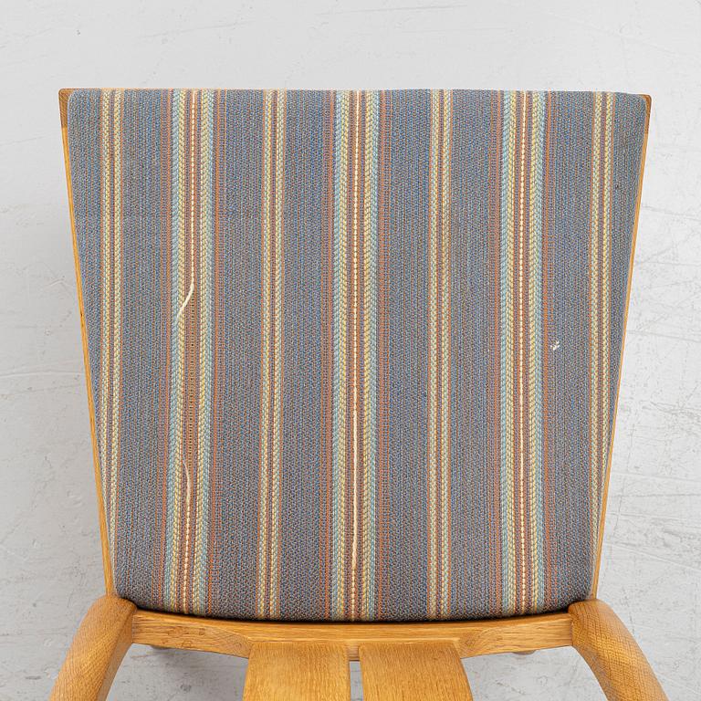 Carl Malmsten, Dining table with 6 chairs, “Ambassadör”, second half of the 20th century.