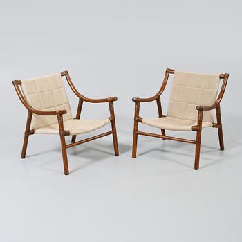FÅTÖLJER, ett par, 1960-tal.