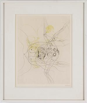 HANS BELLMER, 10 etchings in two colours, 1966-68, signed in pencil.