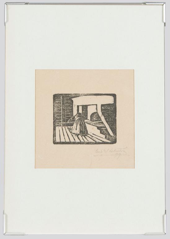 Eric O. W. Ehrström, Stugu interiör.