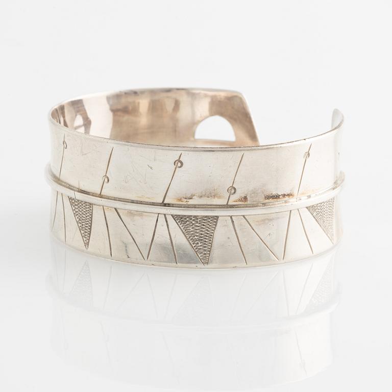 Åke Bergman, a silver cuff, Stockholm, 1956.